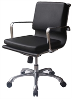 Picture of Mid Back Contemporary Office Swivel Leather Conference Chair