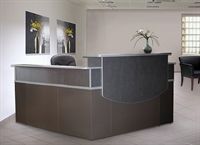 Picture of Mayline CSII Contemporary L Shape Reception Desk Workstation