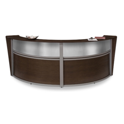 Picture of OFM 55312 Reception Desk Workstation, Marque Laminate Double Reception Desk