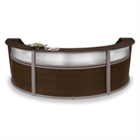 Picture of OFM 55313 Reception Desk Workstation, Marque Laminate Triple Reception Desk