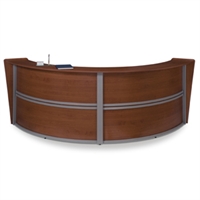 Picture of OFM 55292 Reception Desk Workstation, Marque Laminate Double Reception Desk 