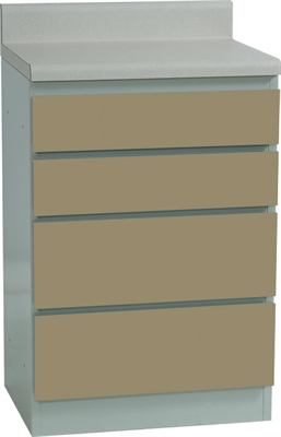 Picture of Legacy Encompass 90-2440 4 Drawer Medical Storage Cabinet with Counter, 24" Base