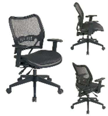 Picture of Office Star 13-77N9WA Mid Back Office Mesh AirGrid Multifunction Chair