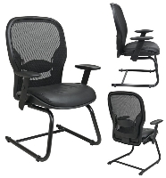 Picture of Office Star 2405 Guest Visitor Side Mesh Chair, Sled Base