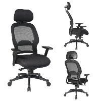 Picture of Office Star 25004 High Back Executive Office Mesh Chair with Headrest