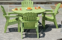 Picture of Seaside Adirondack Outdoor Cafe Dining Shell Side Chair