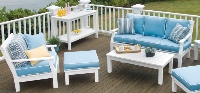 Picture of Seaside Nantucket Outdoor Polymer Three Seat Sofa