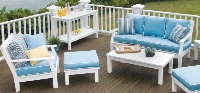 Picture of Seaside Nantucket Outdoor Polymer Three Seat Sofa