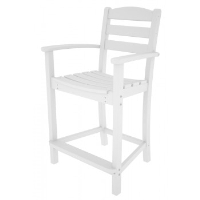 Picture of Polywood La Casa TD201, Recycled Plastic Outdoor Cafe Dining Counter Chair