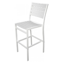 Picture of Polywood Euro A102, Recycled Plastic Outdoor Cafe Dining Barstool Chair