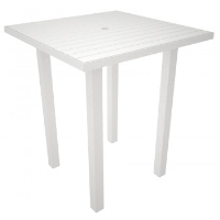 Picture of Polywood Euro ATB36, Recycled Plastic Outdoor 36" Square Bar Dining Table
