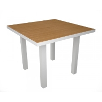 Picture of Polywood Euro AT36, Recycled Plastic Outdoor Cafe Dining 36" Square Table