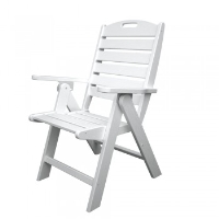 Picture of Polywood Nautical NCH38, Recycled Plastic Outdoor Highback Chair
