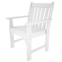 Picture of Polywood Vineyard GNB24, Recycled Plastic Outdoor Dining Arm Chair