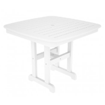 Picture of Polywood Nautical NCT37, Recycled Plastic Outdoor 37" Cafe Dining Table