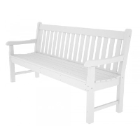 Picture of Polywood Rockford RKB72, Recycled Plastic Outdoor 72" Bench with Arms