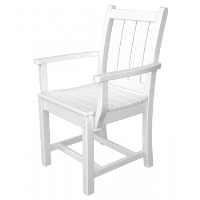Picture of Polywood Traditional Garden TGD200, Recycled Plastic Outdoor Cafe Dining Chair