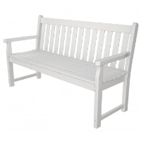Picture of Polywood Traditional Garden TGB60, Recycled Plastic Outoor 60" Bench with Arms