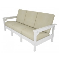 Picture of Polywood Deep Seat CLC71, Recycled Plastic with Cushion Outoor Three Seat Sofa