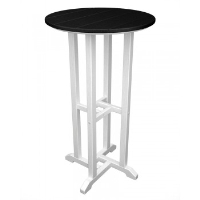 Picture of Polywood Contempo RBT224, Recycled Plastic Outdoor 24" Round Bar Height Table