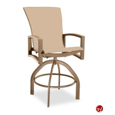 Picture of Homecrest Havenhill 4A580, Outdoor Aluminum Sling Swivel Barstool