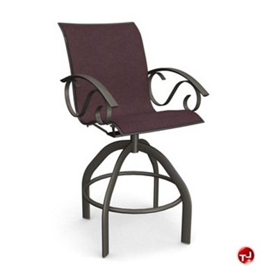 Picture of Homecrest Kensington II 40480, Outdoor Steel Sling Swivel Barstool