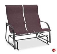 Picture of Homecrest Palisade 7E459, Outdoor Steel Sling Two Seat Loveseat Glider Chair