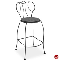 Picture of Homecrest Espresso 90250, Outdoor Steel Cafe Barstool