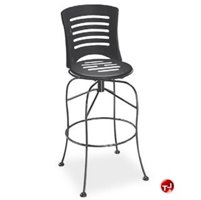 Picture of Homecrest Latte 91252, Outdoor Steel Cafe Swivel Barstool