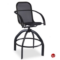 Picture of Homecrest Florida Mesh 2F480, Outdoor Aluminum Cafe Swivel Barstool