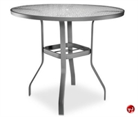 Picture of Homecrest 0149501, Outdoor Glass with Aluminum 48" Round Bar Table with Hole