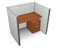 Picture of OFM Rize T1X1-4748-V, 24" x 48" Telemarketing Office Cubicle Workstation