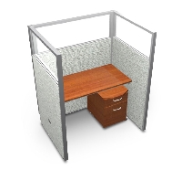 Picture of OFM Rize T1X1-6348-P, 48" Telemarketing Office Cubicle Workstation