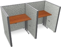 Picture of OFM Rize T1X2-4736-V, Cluster of 2, 36" Telemarketing Office Cubicle Workstation