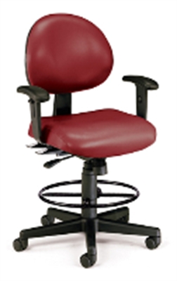 Picture of OFM 241-VAM-AA-DK, 24 Hour Vinyl Task Chair, Drafting Stool
