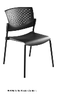 Picture of Nightingale Butterfly 808, Plastic Guest Side Dining Armless Stack Chair