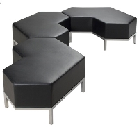 Picture of Nightingale Lakeshore Interlock 1309, Contemporary Reception Modular Bench