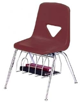 Picture of Scholar Craft 120 Series, 123-BB Poly Plastic Classroom Chair, Book Basket