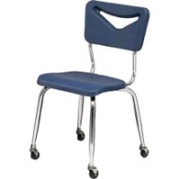 Picture of Scholar Craft 140 Series 147-C, Mobile Plastic Armless Classroom Chair, Scholar Pli Stack