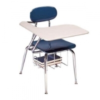 Picture of Scholar Craft 400 480 Series 487, Plastic Classroom Tablet Arm Desk Chair, Bookbasket