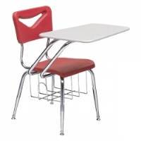 Picture of Scholar Craft 500 540 Series 547, Classroom Tablet Arm Desk Chair, Bookbasket, Scholar Pli