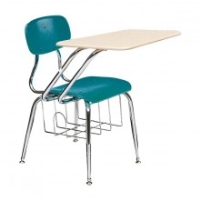 Picture of Scholar Craft 500 550 Series 555, Classroom Tablet Arm Desk Chair, Bookbasket, Scholar Pli
