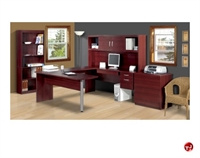 Picture of Bestar In Space 63853, 63853-65,Laminate U Shape Computer Desk Workstation