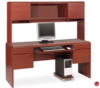Picture of Bestar Willow Creek 67850, 67850-39, Laminate Double Pedestal Credenza Workstation