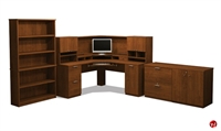 Picture of Bestar Elite 68853, 68853-63, Laminate Corner Desk Computer Workstation