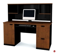 Picture of Bestar Hampton 69450, 69450-63, Laminate Credenza Desk Computer Workstation