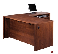 Picture of Bestar Embassy 60852, 60852-39, Laminate L Shape Computer Desk Workstation