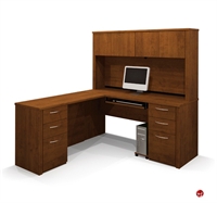 Picture of Bestar Embassy 60853, 60853-39, Laminate L Shape Computer Desk Workstation