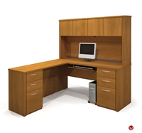 Picture of Bestar Embassy 60853, 60853-68, Laminate L Shape Computer Desk Workstation