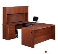 Picture of Bestar Embassy 60857, 60857-39, Laminate U Shape Computer Desk Workstation